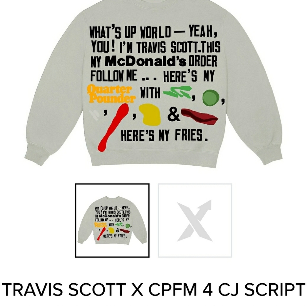 Travis Scott Cactus Jack McDonald's collab